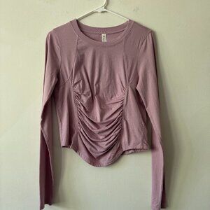 Daily Practice by Anthropologie Long-Sleeve Seamed Tee